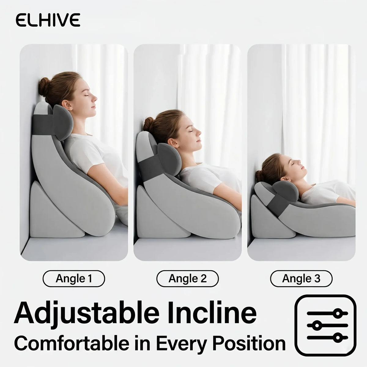 Premium Memory Foam Reading & Lounge Pillow